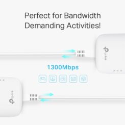 TP-LINK Passthrough Powerline Starter Kit TL-PA8010P, AV1300, Ver: 3.0