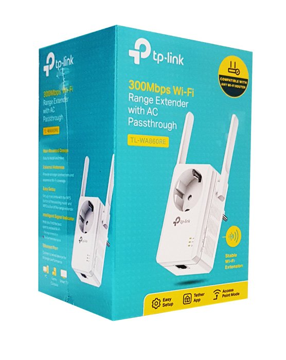 TP-LINK Range Extender TL-WA860RE, Passthrough, 300Mbps, Ver. 6.0 - Image 2