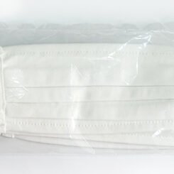 Μάσκα προστασίας βαμβακερή TMV-0033, επαναχρησιμοποιούμενη, λευκή, 3τμχ