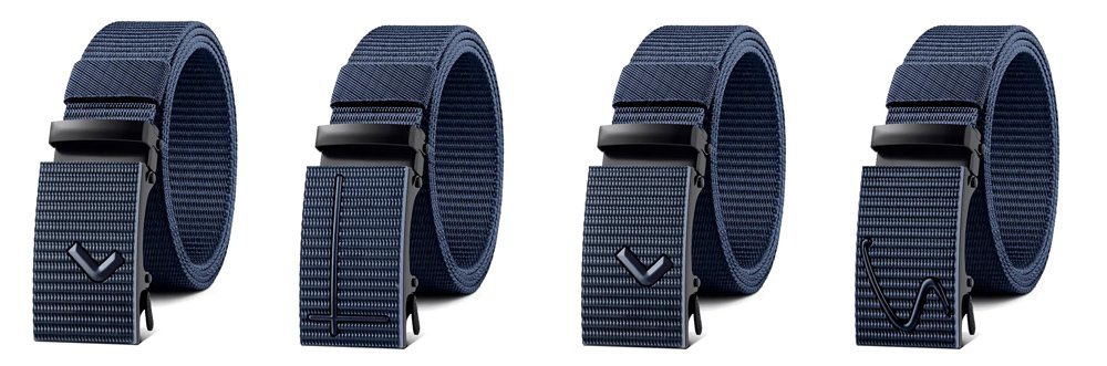 Ζώνη στρατιωτικού τύπου TMV-0058, ρυθμιζόμενη, 3.8 x 120cm, μπλε - Image 2