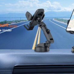 ULEFONE βάση smartphone αυτοκινήτου UAN16 για ταμπλό, 58-100mm x 146mm, μαύρη