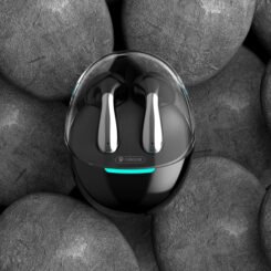 CELEBRAT earphones με θήκη φόρτισης W51, True Wireless, Φ13mm, μαύρα