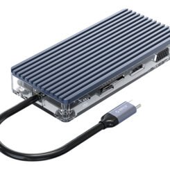Alternative view of ORICO docking station WB-11P, 11 θυρών, USB-C σύνδεση, 100W PD, 4K, γκρι