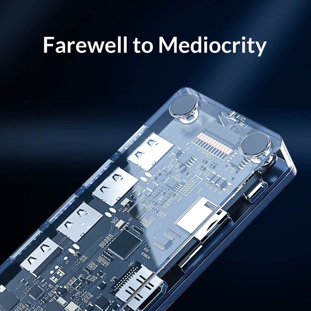 ORICO docking station WB-11P, 11 θυρών, USB-C σύνδεση, 100W PD, 4K, γκρι - Image 6