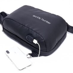 Alternative view of ARCTIC HUNTER τσάντα Crossbody XB-00081, USB, 6L, μαύρη