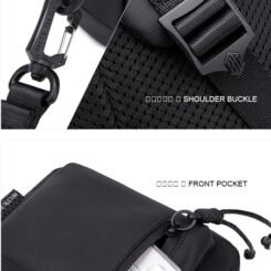 Alternative view of ARCTIC HUNTER τσάντα Crossbody XB00526 με θήκη tablet, 3L, μαύρη