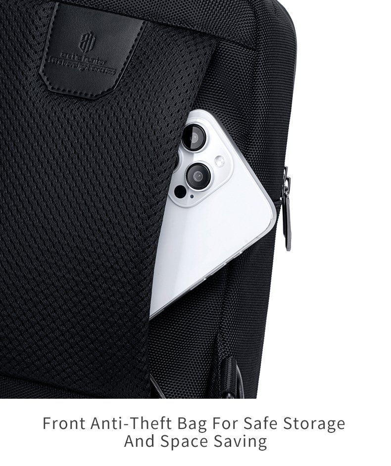 ARCTIC HUNTER τσάντα Crossbody XB00678, 5.8L, μαύρη - Image 3