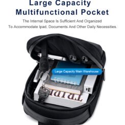 Alternative view of ARCTIC HUNTER τσάντα Crossbody XB00693, 2.7L, μαύρη