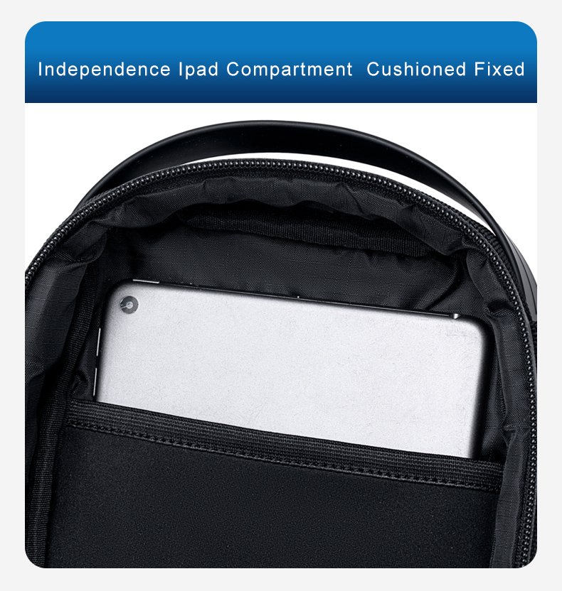 ARCTIC HUNTER τσάντα Crossbody XB00693, 2.7L, μαύρη - Image 4