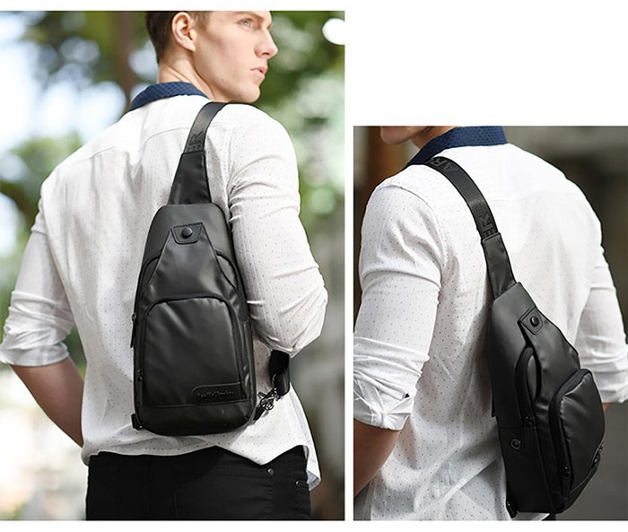 ARCTIC HUNTER τσάντα Crossbody XB13005, 4L, μαύρη - Image 4