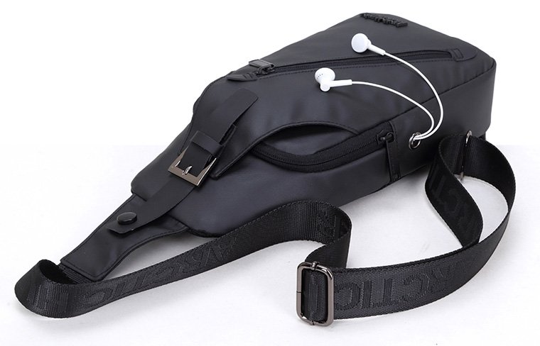 ARCTIC HUNTER τσάντα Crossbody XB13006, 4L, μαύρη - Image 5