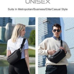 Alternative view of ARCTIC HUNTER τσάντα Crossbody Y00565 με θήκη tablet, 4L, μαύρη