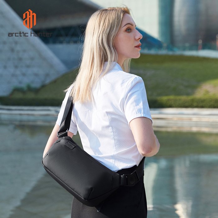 ARCTIC HUNTER τσάντα μέσης Y00569 με θήκη tablet, 3.5L, γκρι - Image 3