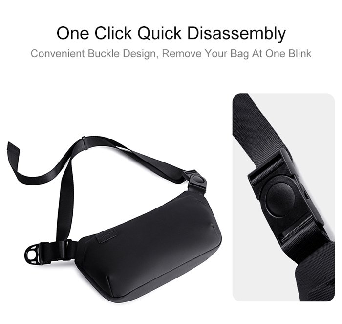 ARCTIC HUNTER τσάντα μέσης Y00569 με θήκη tablet, 3.5L, γκρι - Image 4