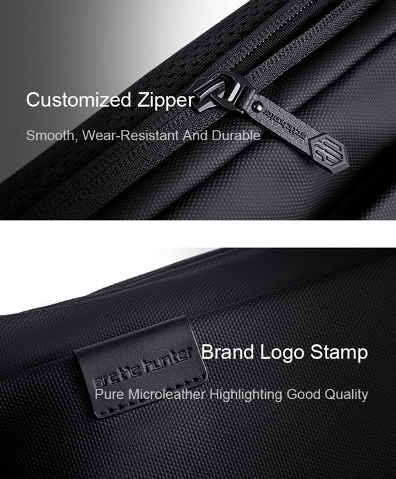 ARCTIC HUNTER τσάντα μέσης Y00569 με θήκη tablet, 3.5L, γκρι - Image 7