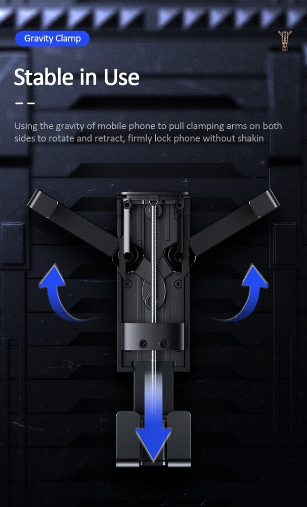 USAMS βάση smartphone για αυτοκίνητο US-ZJ058, μαύρη - Image 7