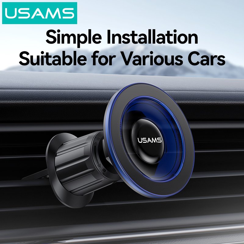 USAMS βάση smartphone αυτοκινήτου US-ZJ081, αεραγωγών, μαγνητική, μαύρη - Image 5