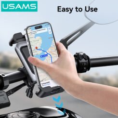 Alternative view of USAMS βάση ποδηλάτου για smartphone ZJ082, μαύρη