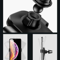 Alternative view of USAMS βάση αεραγωγού αυτοκινήτου Gravity Car Mount US-ZJ052, μαύρη