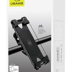 USAMS βάση ποδηλάτου για smartphone US-ZJ053, λαστιχένια, μαύρη